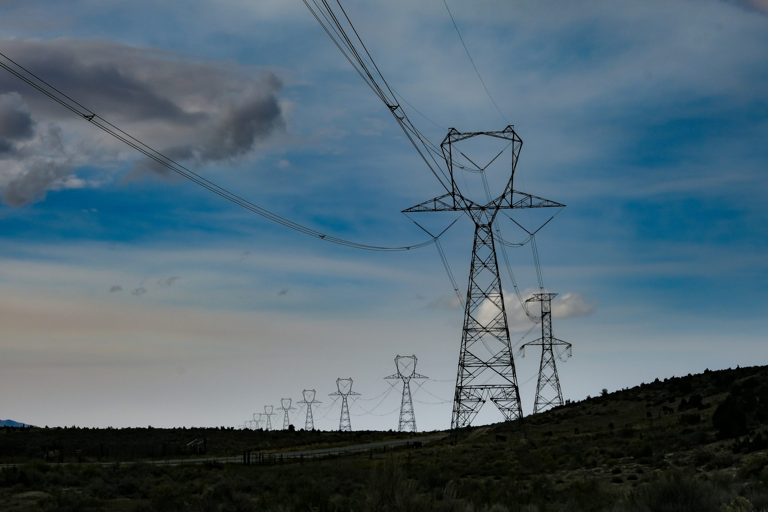 High voltage power lines. Photo by Rob Martin from Unsplash.