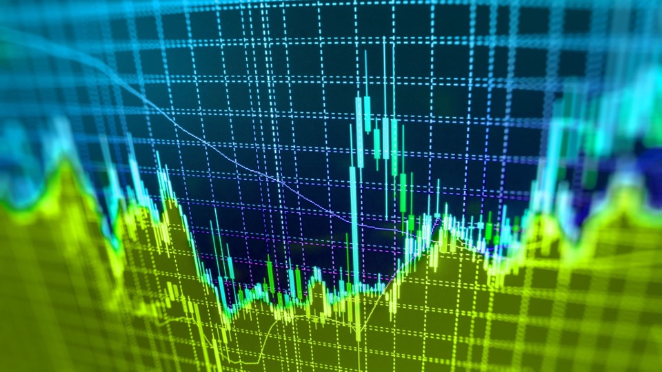 Blue and green graph